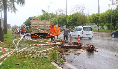 Antalya Büyükşehir’de 1200 işçi fırtınada hazır bekledi