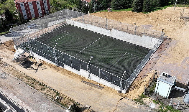 Ayazma Mahallesi futbol alanında sona gelindi