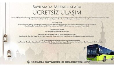 Bayramda mezarlıklara fiyatsız ulaşım