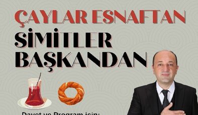 Lider Yıldız; “Çaylar Esnaftan, Simitler Benden”