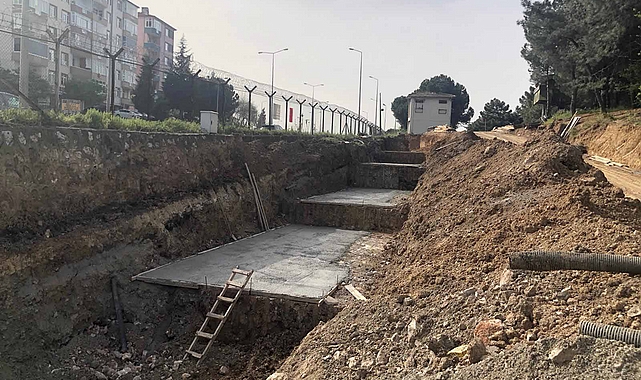 Sezai Karakoç yaya üstgeçidinin üretimine başlandı