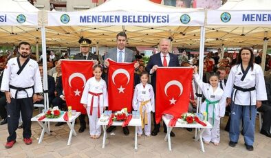 19 Mayıs Atatürk’ü Anma, Gençlik ve Spor Bayramı, Menemen’de merasim ve etkinliklerle kutlandı