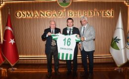 Bursaspor idaresinden Lider Aydın’a ziyaret