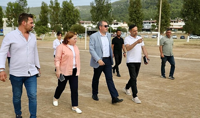 Didim Belediye Başkanı Hatice Gençay, Akbük Mahallesi’nde incelemelerde bulundu