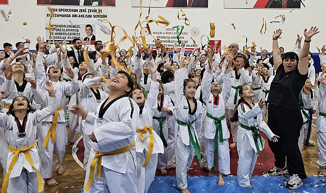 Gölcük Belediyespor bünyesindeki Taekwondo branşında 420 sportmen, nesil atlama sevinci yaşadı