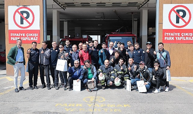 Güney Kore’nin Changwon kentinin itfaiye teşkilatından oluşan bir heyet Nevşehir Belediyesi İtfaiye Müdürlüğü’nü ziyaret ederek incelemelerde bulundu