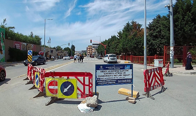 İSU, Tuzla Caddesi’ne 740 Metre Yeni Yağmur Suyu Sınırı Yapıyor