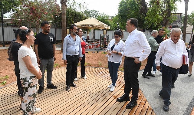 Lider Abdullah Özyiğit İtimat Park’taki yenileme çalışmalarını inceledi