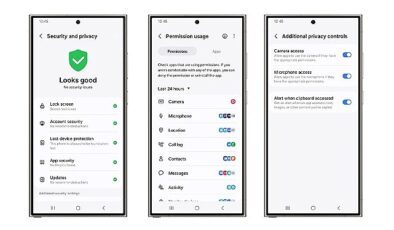 Samsung Galaxy’nin Güvenlik ve Kapalılık Panosu sayesinde şahsî bilgilerin denetimi büsbütün kullanıcının elinde