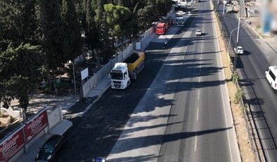 İzmir’de bayramda da yol çalışmaları sürat kesmedi