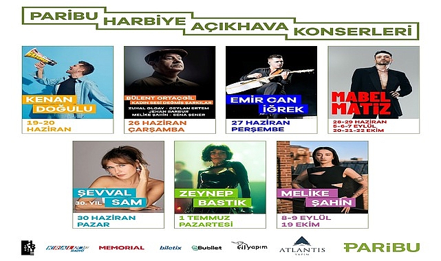 Paribu Harbiye Açıkhava Konserleri Başlıyor