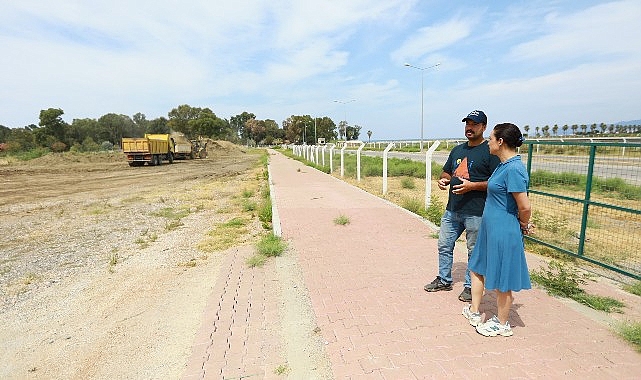 Efes Selçuk Belediye Başkanı Filiz Ceritoğlu Sengel kent genelinde devam eden çalışmaları inceledi