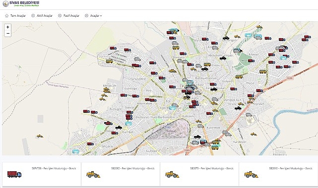 Sivas Belediyesi tarafından oluşturulan “Araç İzleme Merkezi Projesi” erişime açıldı